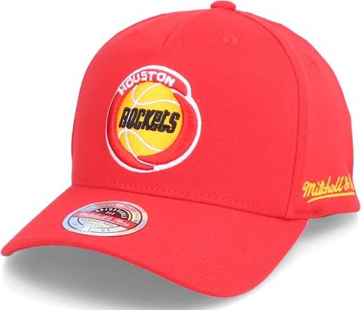 Mitchell & Ness NBA Röd Adjustable Keps Houston Rockets Dropback Röd Adjustable