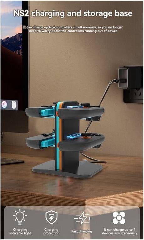 Switch 2 Left Right Handle Charging Base