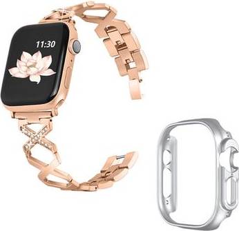 Apple Watch Ultra Rhinestone Stainless Steel Watch Strap