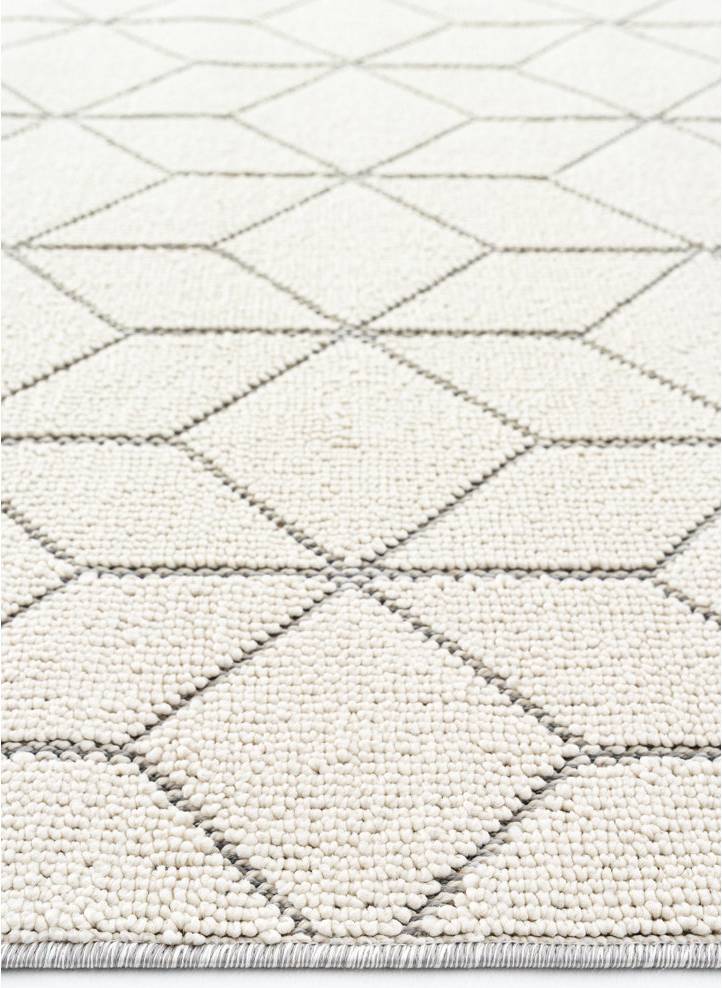 Ebern Designs Grey Aztec Geometric Trellis Area Rug 2'7" x 16'4" Grey