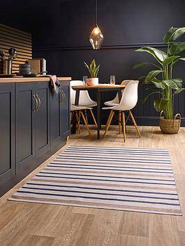 Collection Coastal Washable Stripe Rug
