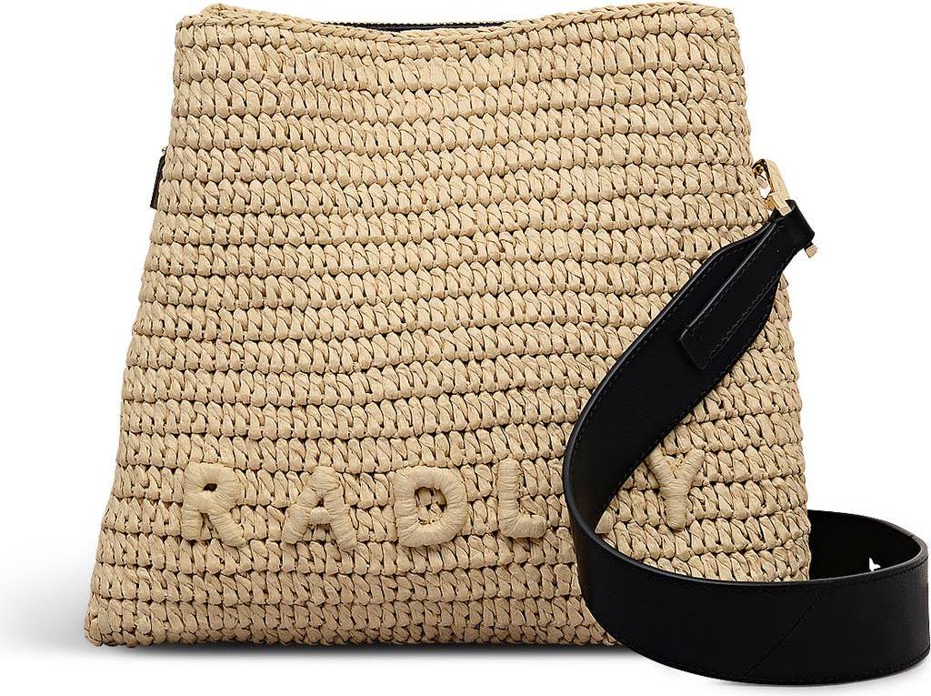 Radley Boxy Cross Body Raffia Bag - Natural