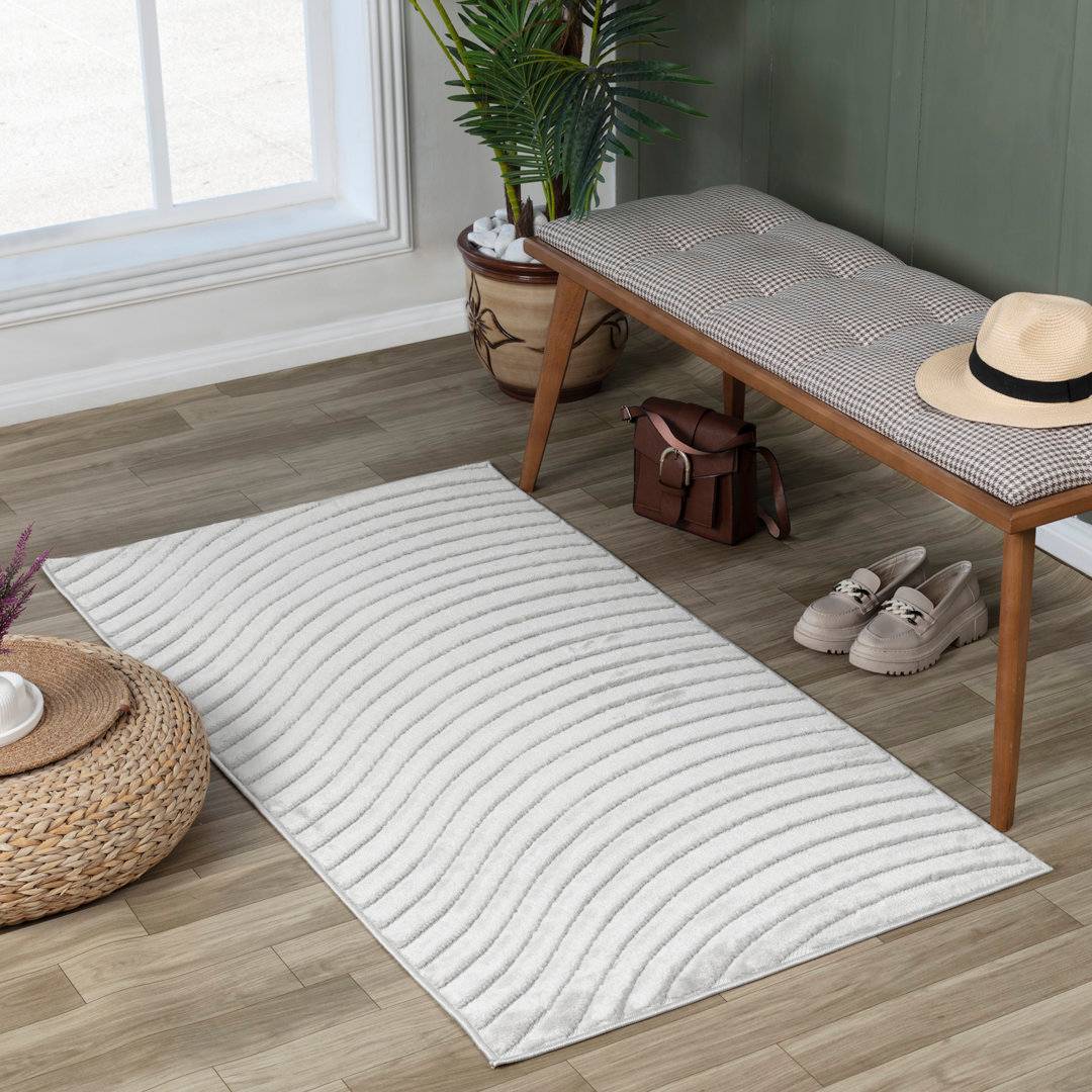 Latitude Run Abstract Machine Tufted Area Rug Rectangle 80 x 150 cm cm