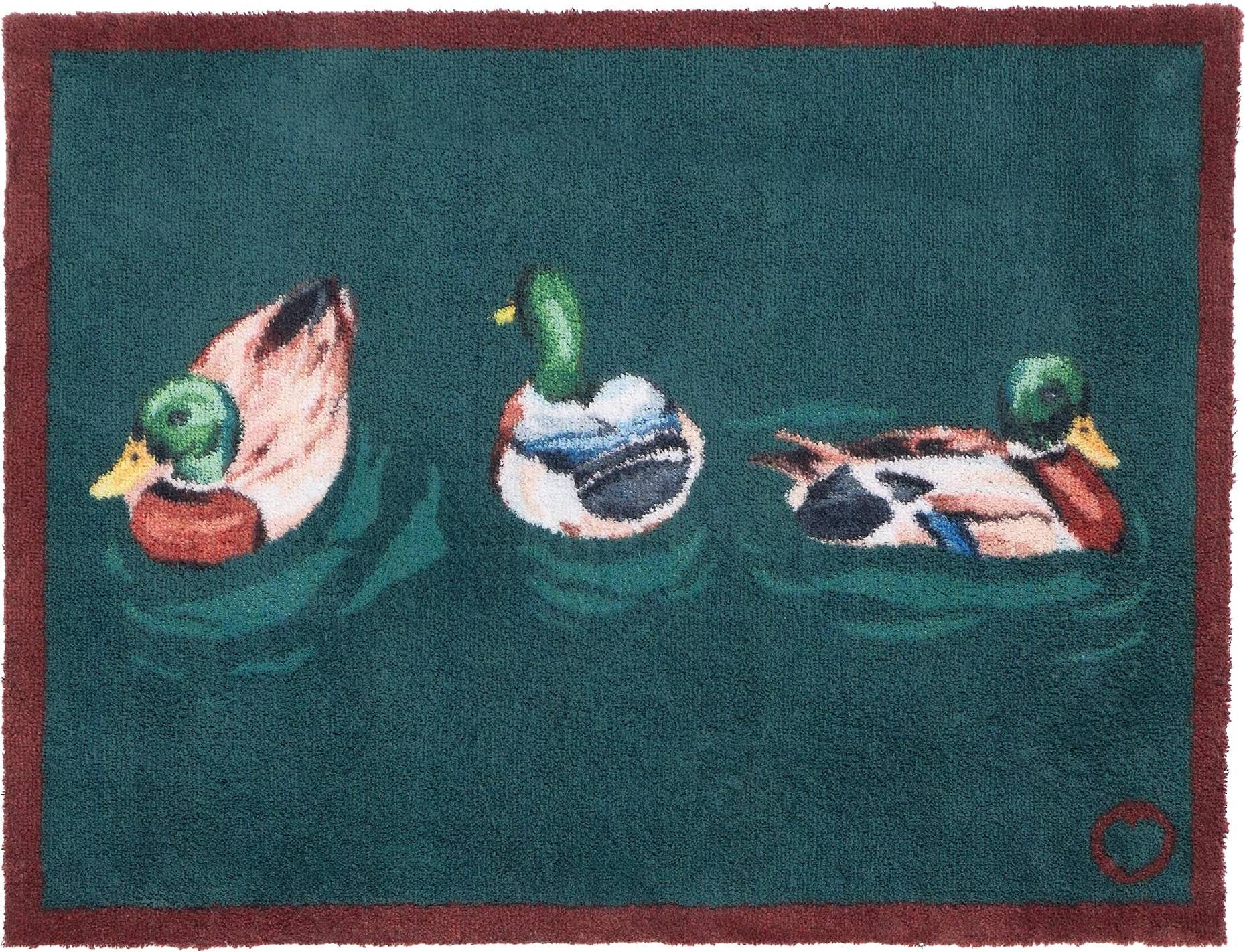 Hug Rug Teal Washable Doormat Teal Turquoise