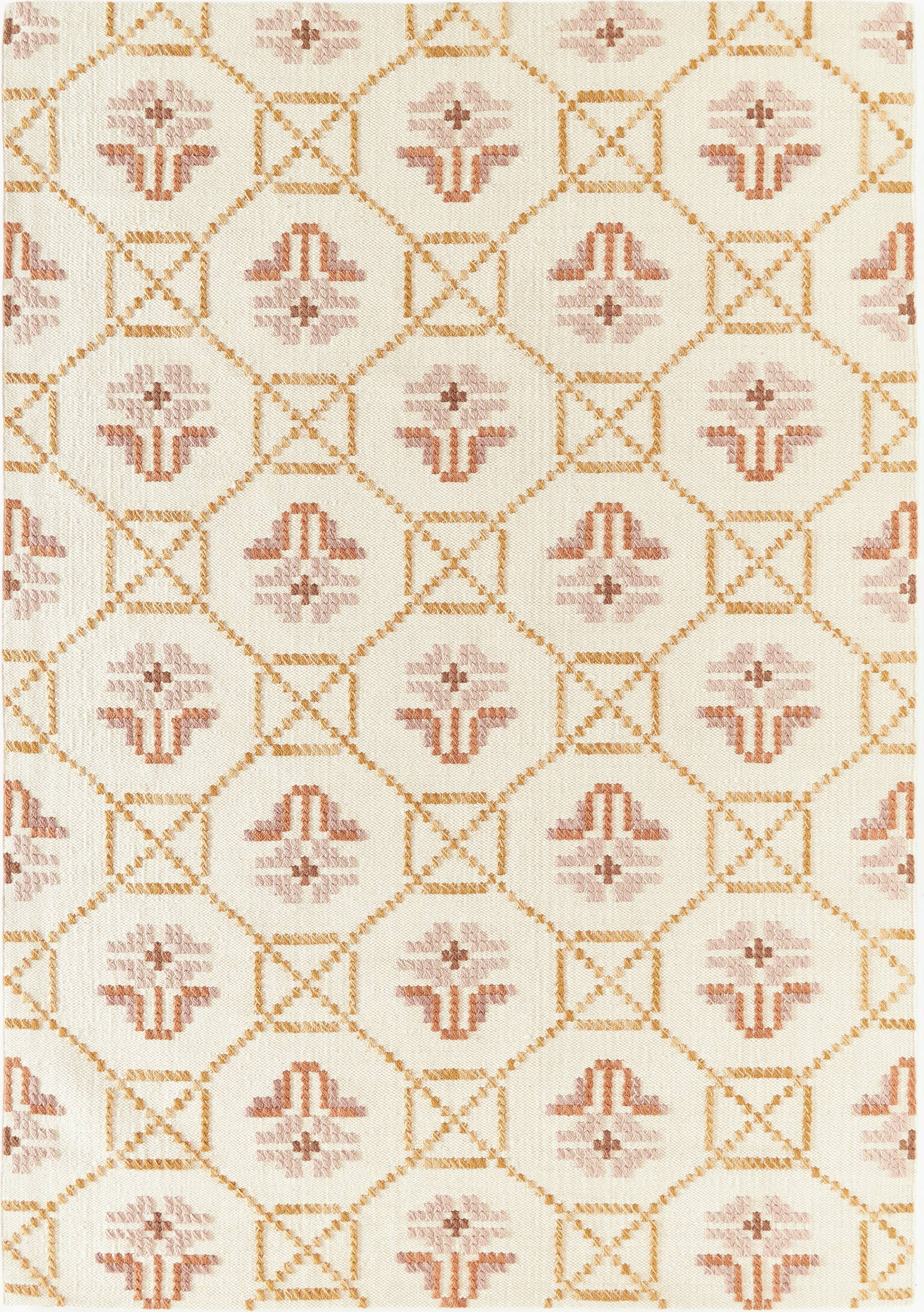 Westwing Collection Hand Woven Wool Kilim Rug Nava