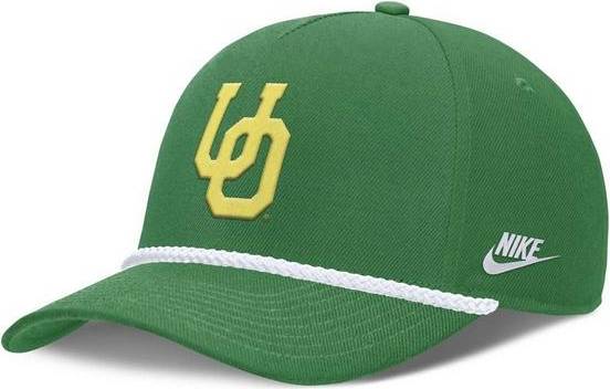Nike Green Oregon Ducks Basketball Refresh 5-Panel Rope Rise Hat - Green