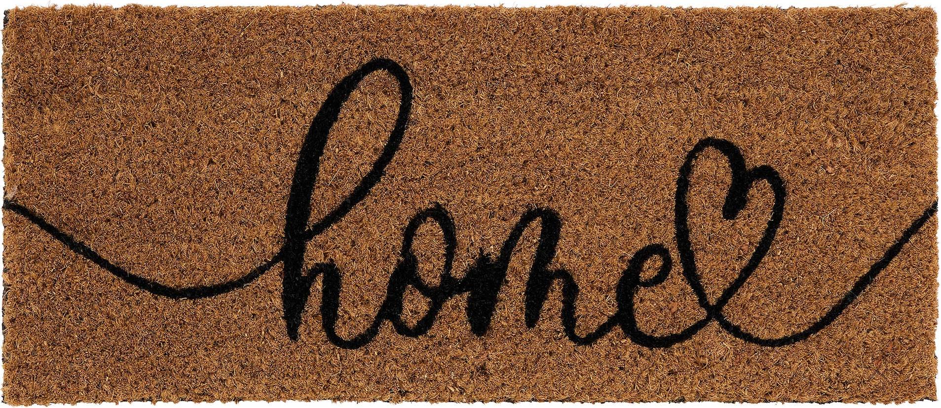 Hug Rug Coir Insert Home Script Doormat cm