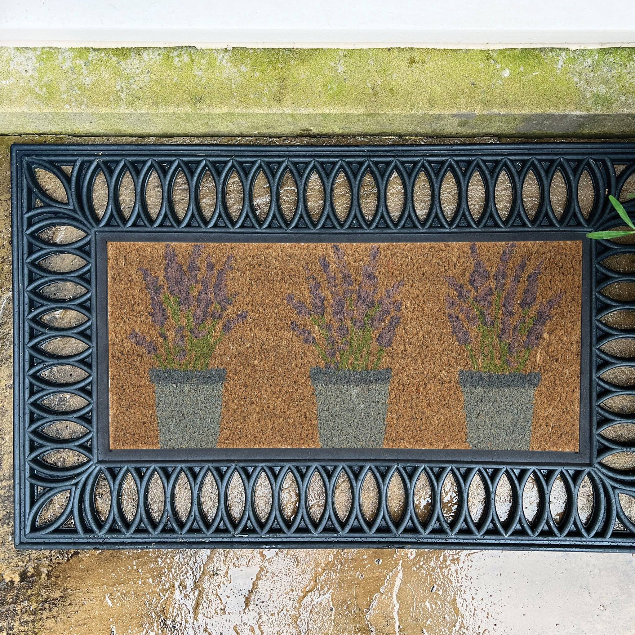 Hug Rug Coir Insert Lavender Doormat cm