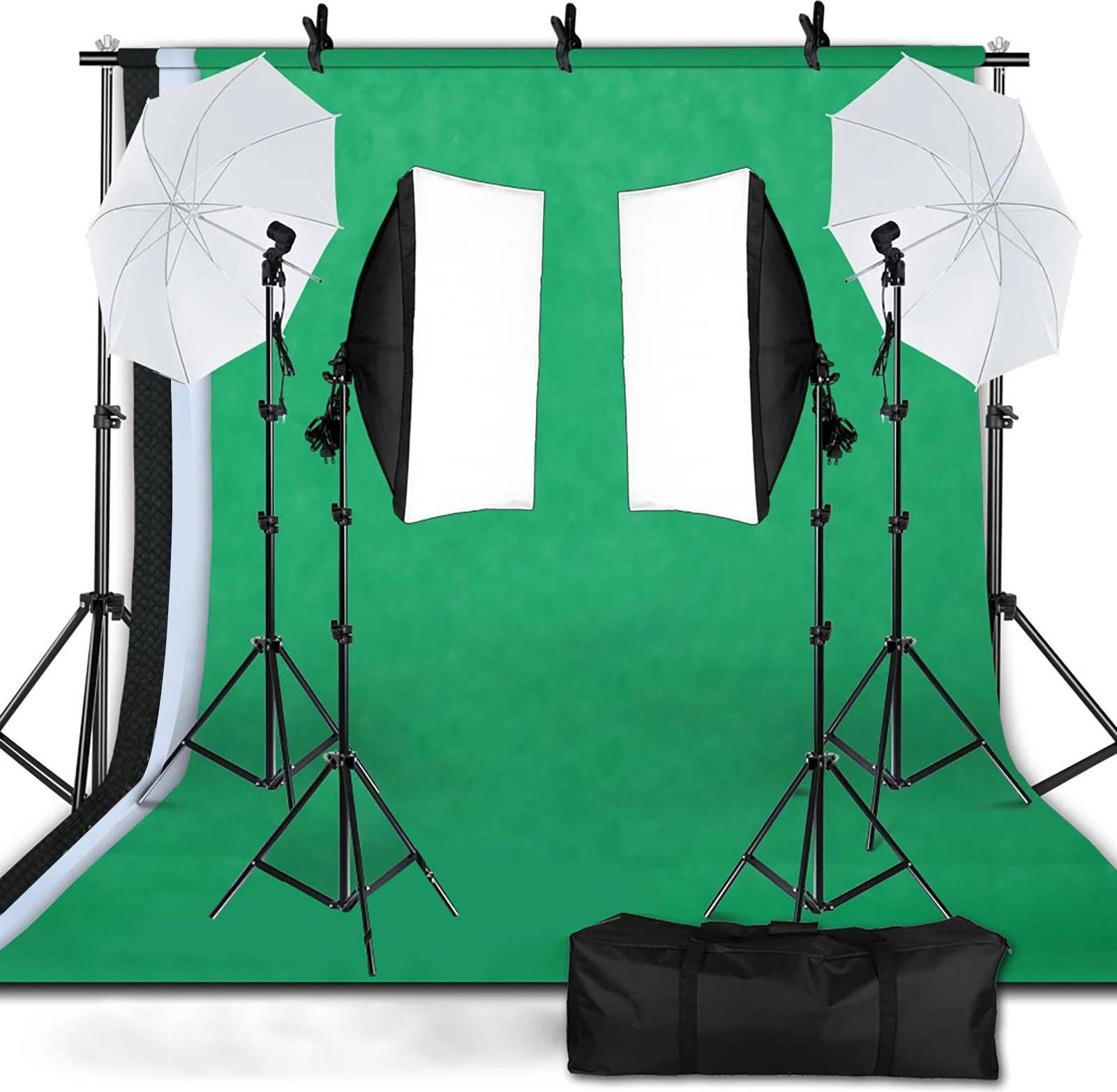 Softbox kit Andoer Kit d'éclairage Softbox LED 45W