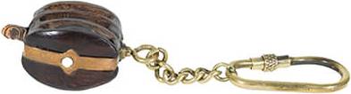 Triple Block Keychain - Brown
