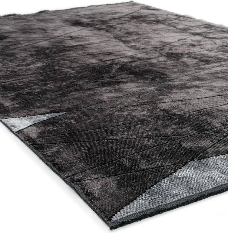 Ebern Designs Abstract Area Rug Rectangle 240 x 300 cm Black