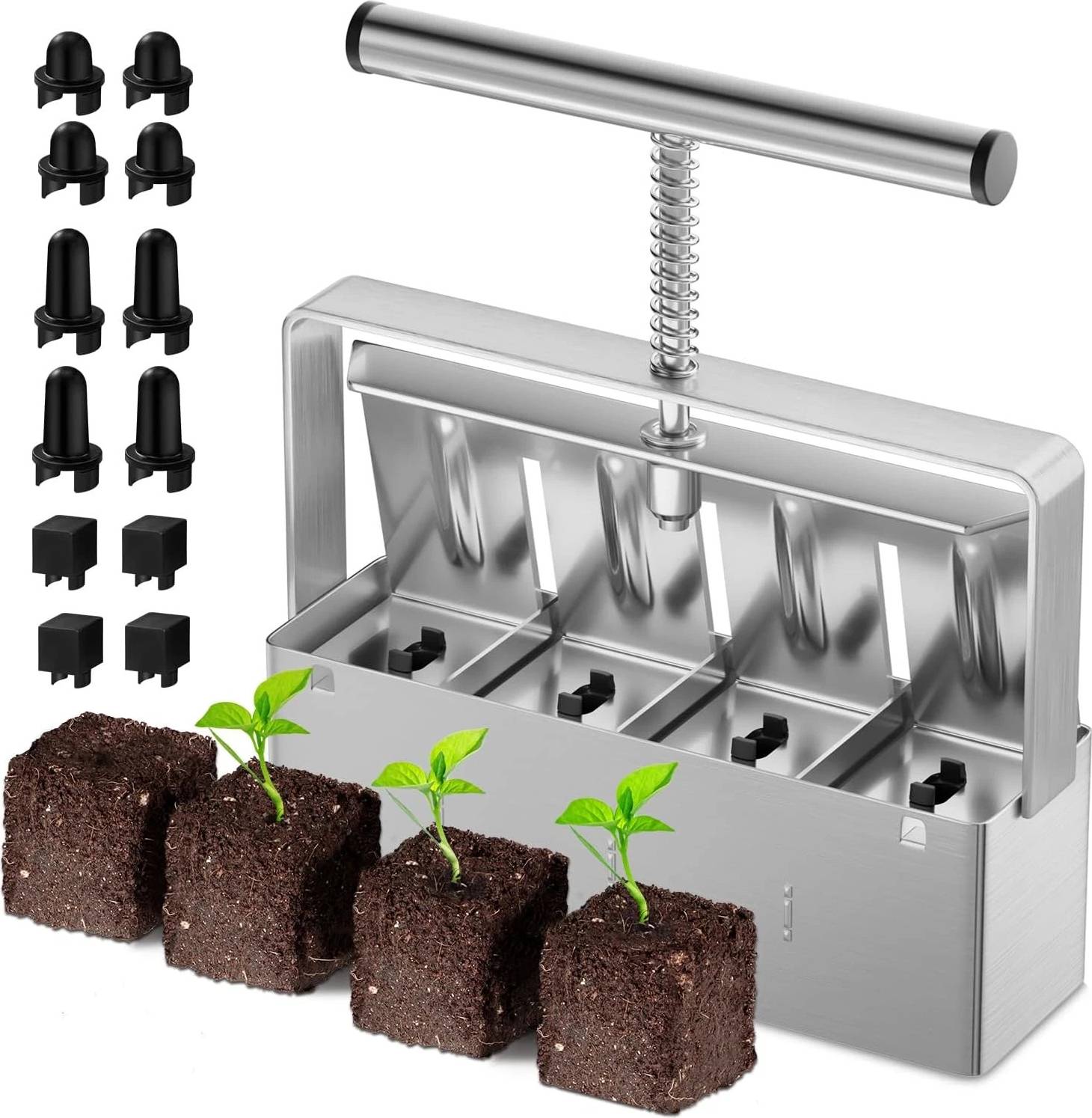 Pla PLA Soil Blocker 2 Inch 4 Cell Upgraded