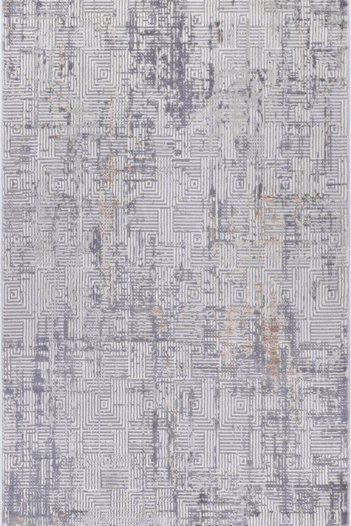 Ebern Designs Abstract Geometric Area Rug 80 x 150 cm Grey