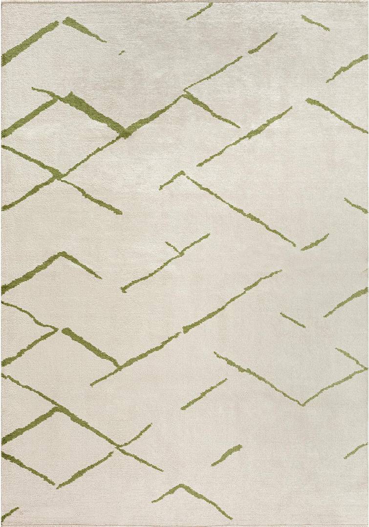 Ebern Designs Abstract Area Rug Rectangle 5'3" x 7'7" Green