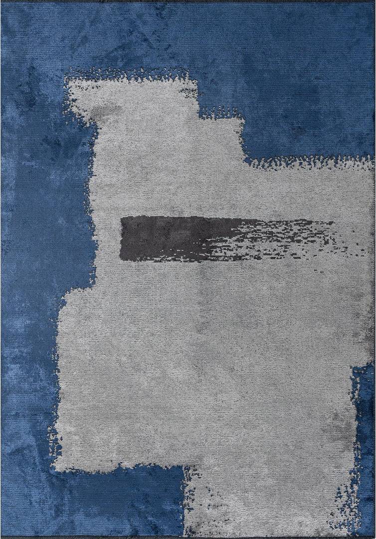 Williston Forge Abstract Area Rug Rectangle 6'7" x 9'10" Blue