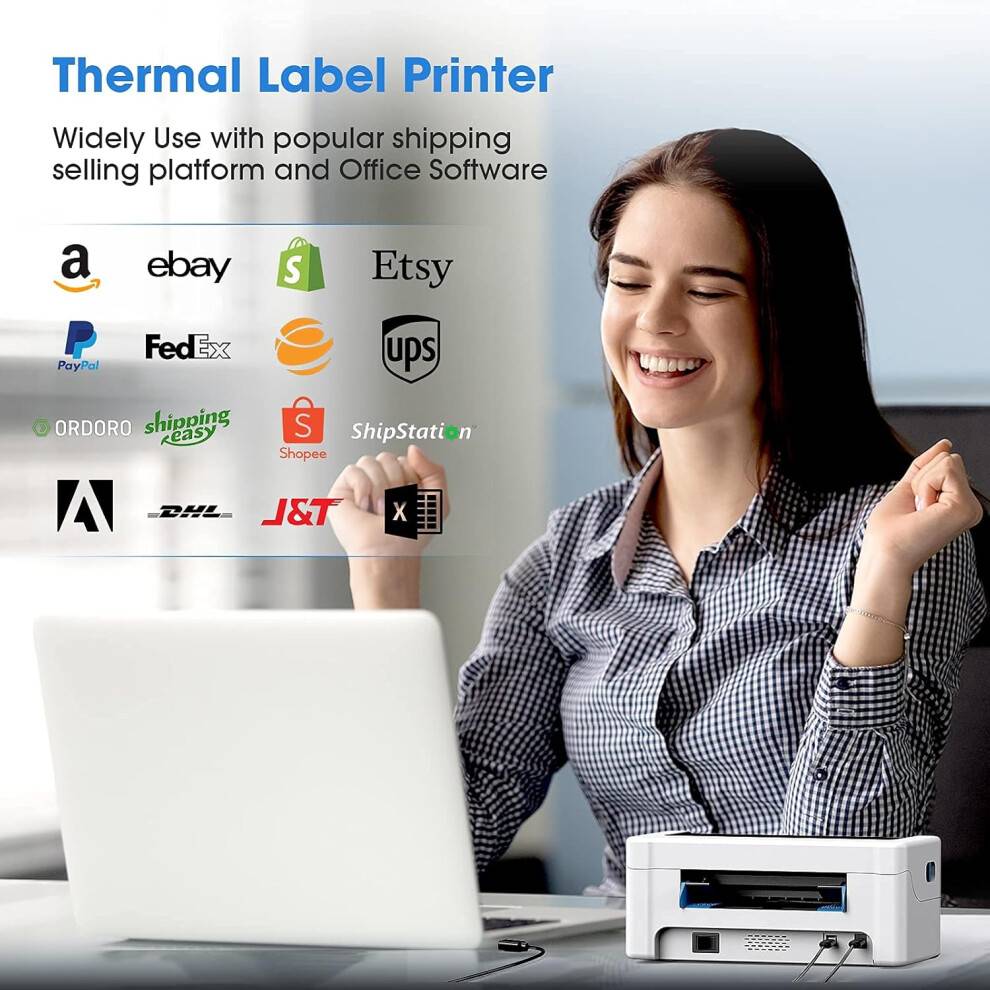 Shipping label printer Thermal Bluetooth Wireless Label Printer