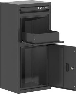 Birchtree Lockable Parcel Drop Box 101 cm Grey