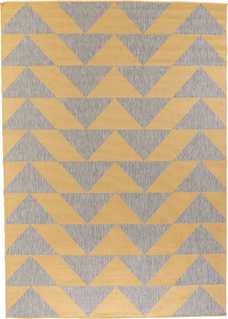 Ebern Designs Grey Geometric Area Rug Rectangle 1'11" x 3'7"