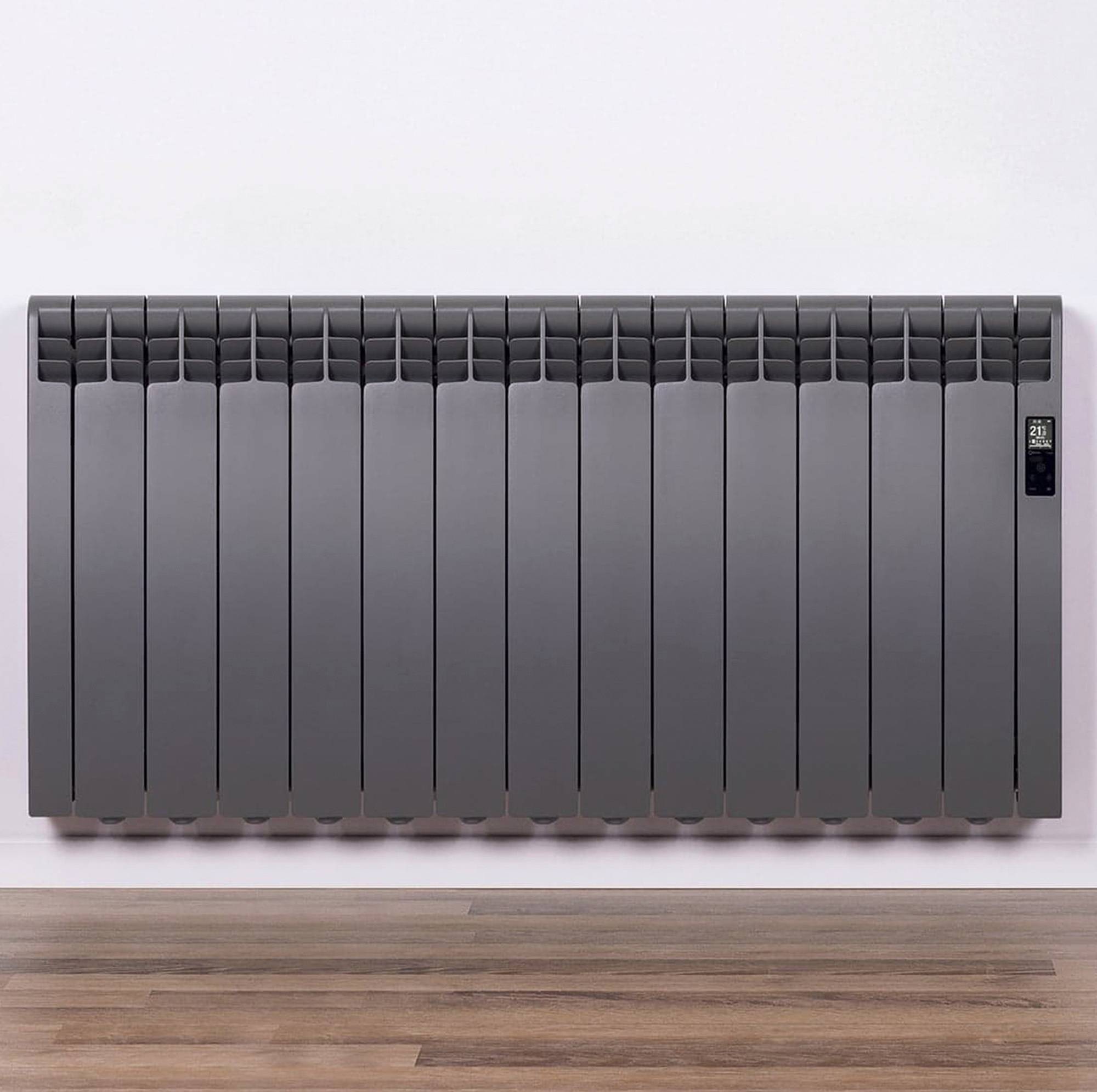 El radiator Hill Ceramic Rointe El Radiator 1430 W Wi-Fi D Series Mörkgrå