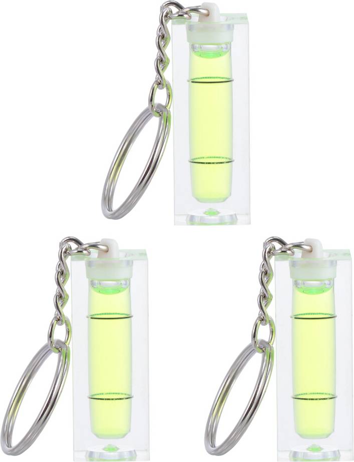Inoomp Creative Keyring Mini Bubble Spirit Level Key Chain