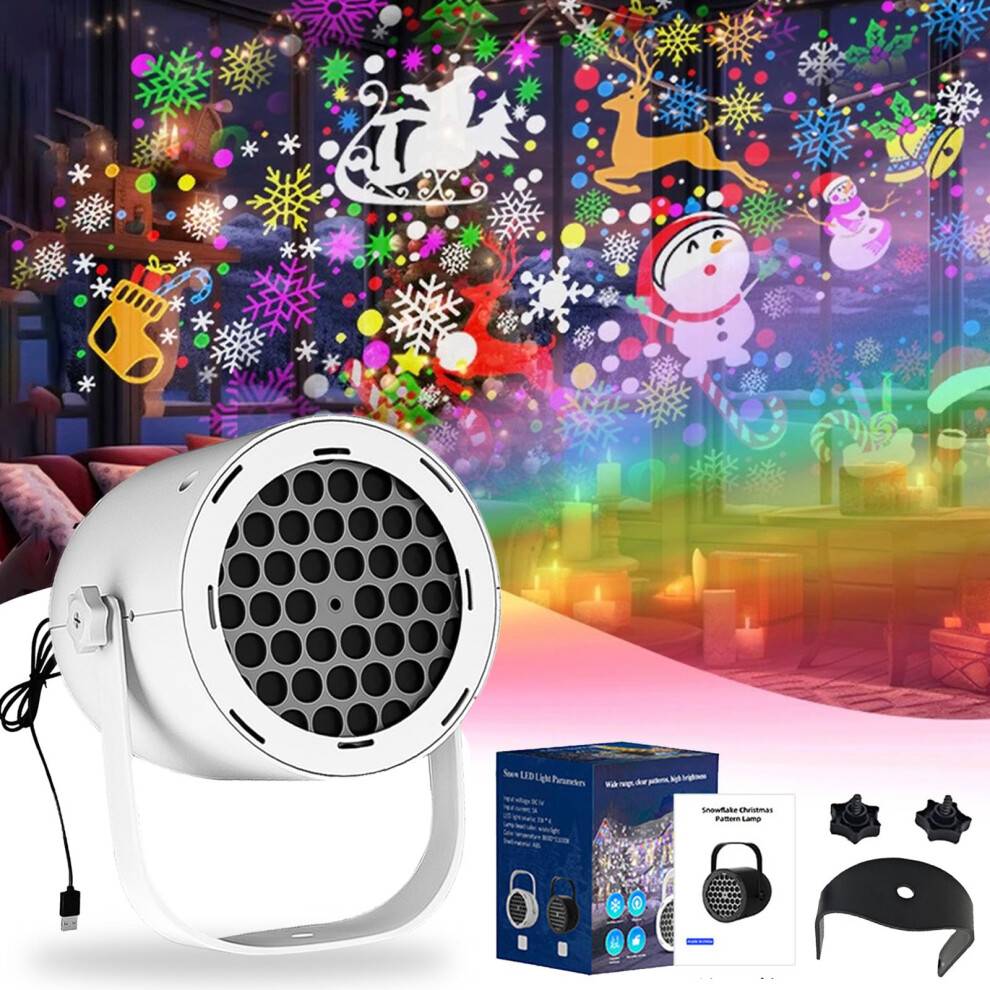 Christmas projector light outdoor LED Christmas Projector Light 9 Dynamic Snowflake Patterns