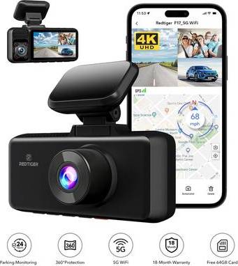 Rear dash cam 3 Channel Dash Cam Front Rear F17