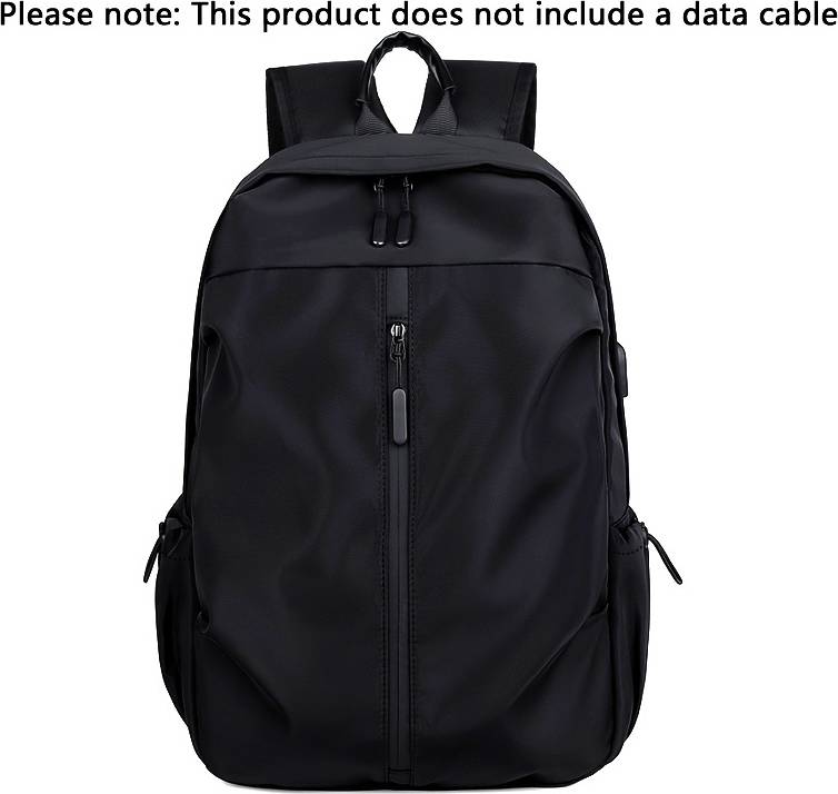 Temu Fashionable Solid Color Backpack Lightweight Durable