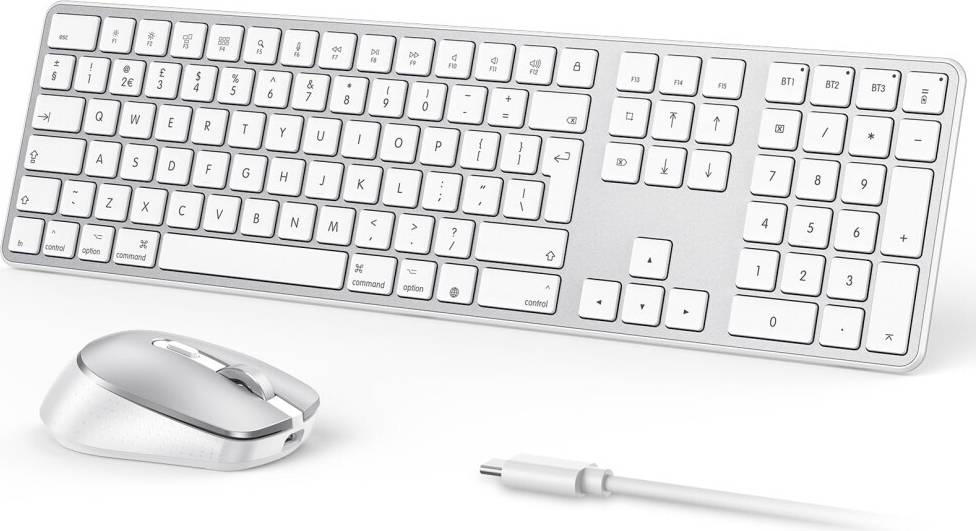 OMOTON Wireless Bluetooth Keyboard Mouse Set