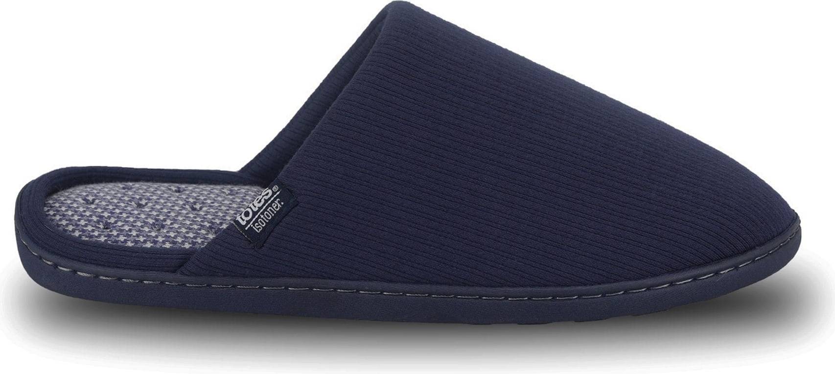 Isotoner Mens Ribbed Mule Slipper