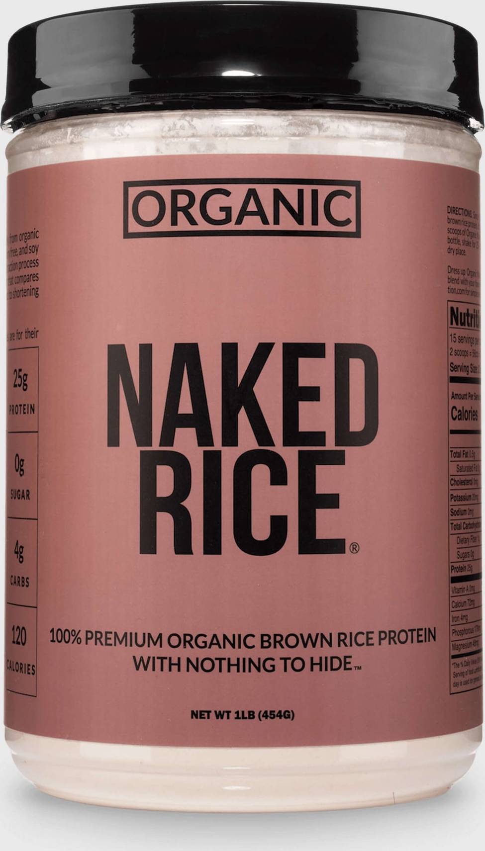 Organic Brown Rice Protein Powder 1lb