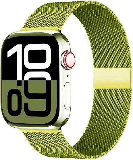 Apple watch 9 starlight Milanese Loop Band Compatible Apple Watch