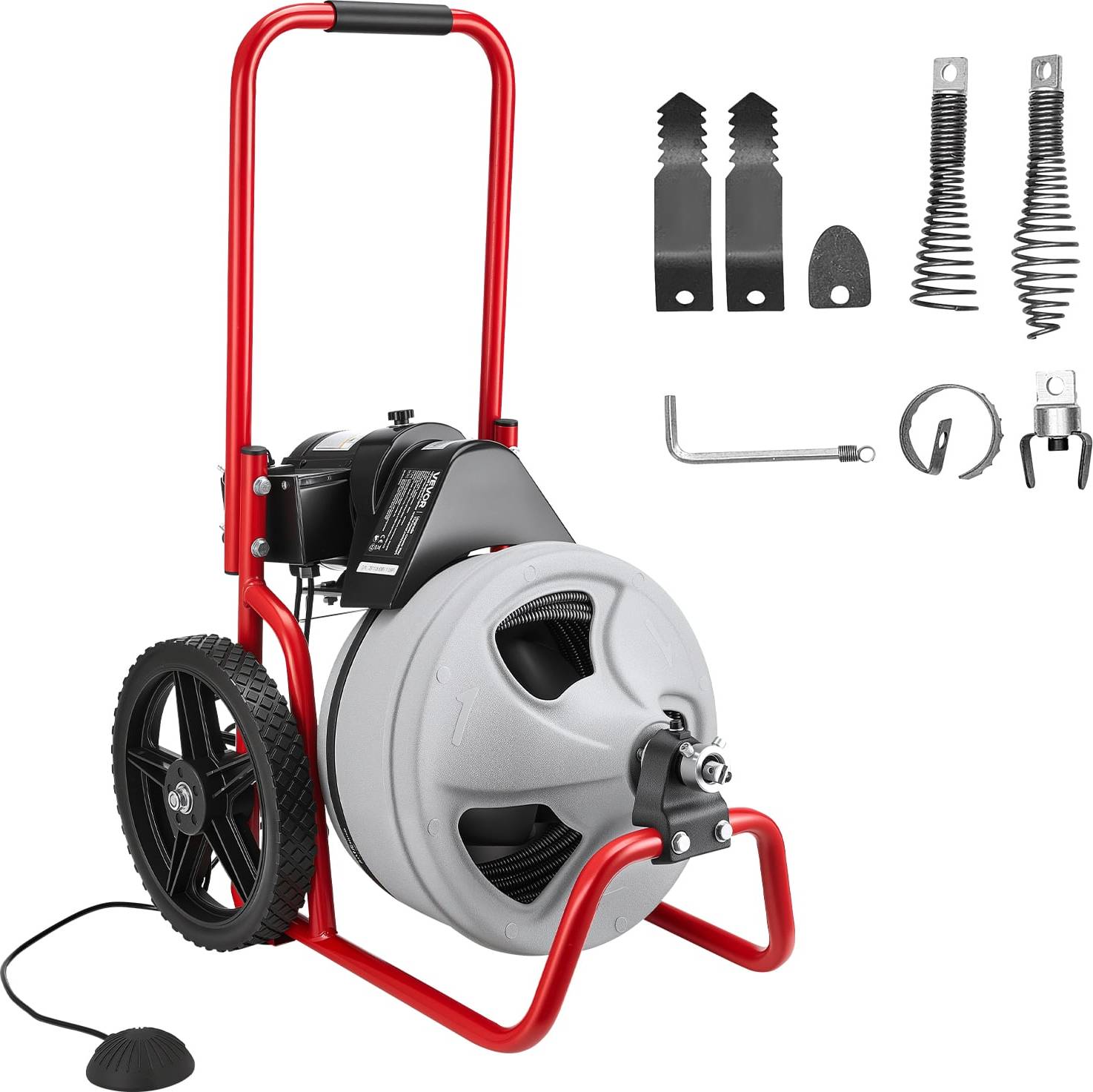 Drain cleaner tool VEVOR Drain Cleaner Machine 75 FT 3/8 Inch