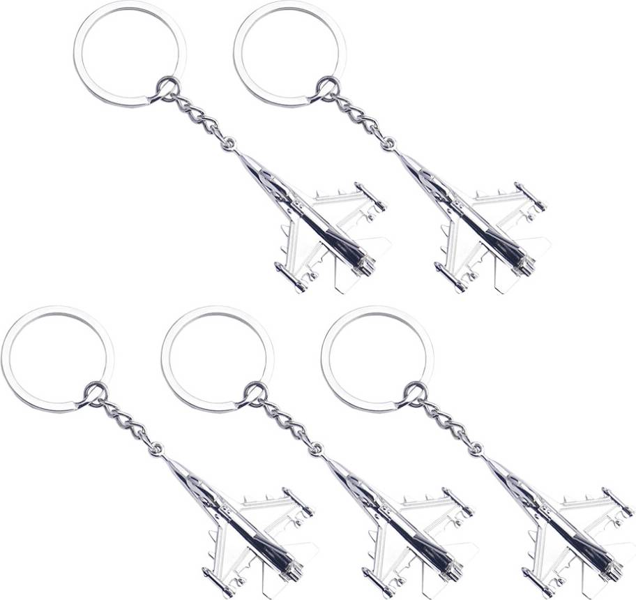 Ohphcall Airplane Keychains Aircraft Model Keyfob Key Rings