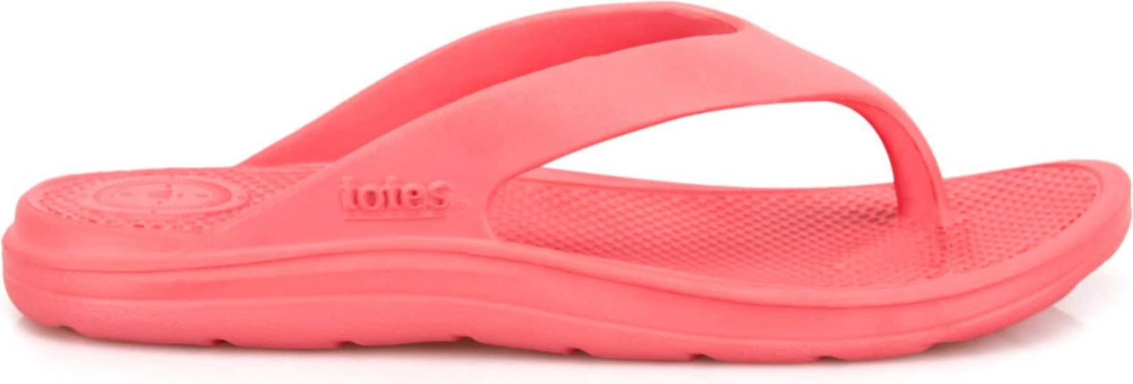 Totes Solbounce Ladies Toe Post - Red