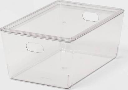 4l Clear Stackable With Lid