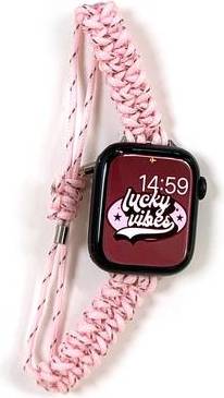 Apple Watch Strap Braided Rope Pink