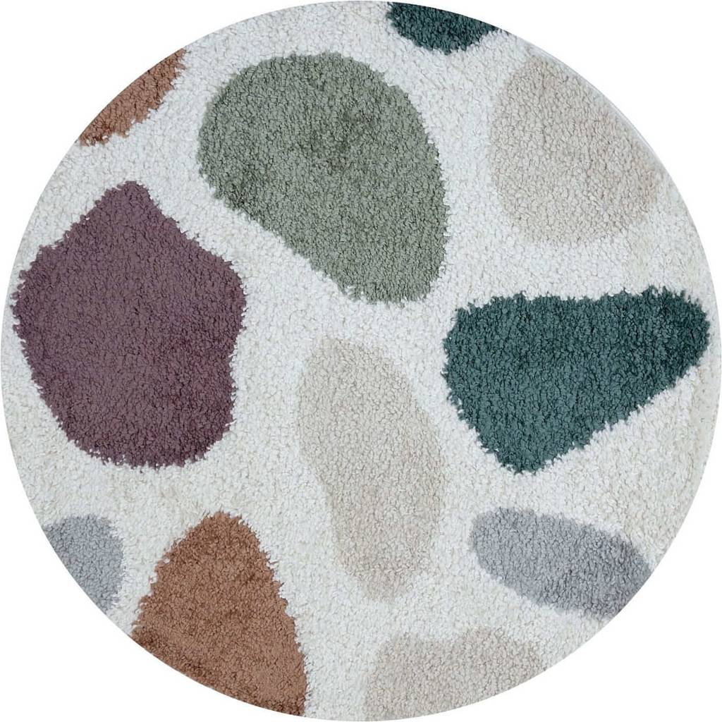 THE RUGS Moodi Modern Shaggy Area Rug Abstract Pebble 120 cm Multicolour