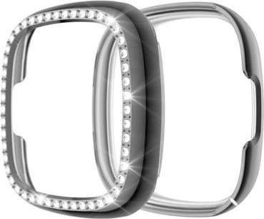 Fitbit Versa 3 Rhinestone Frame Grey