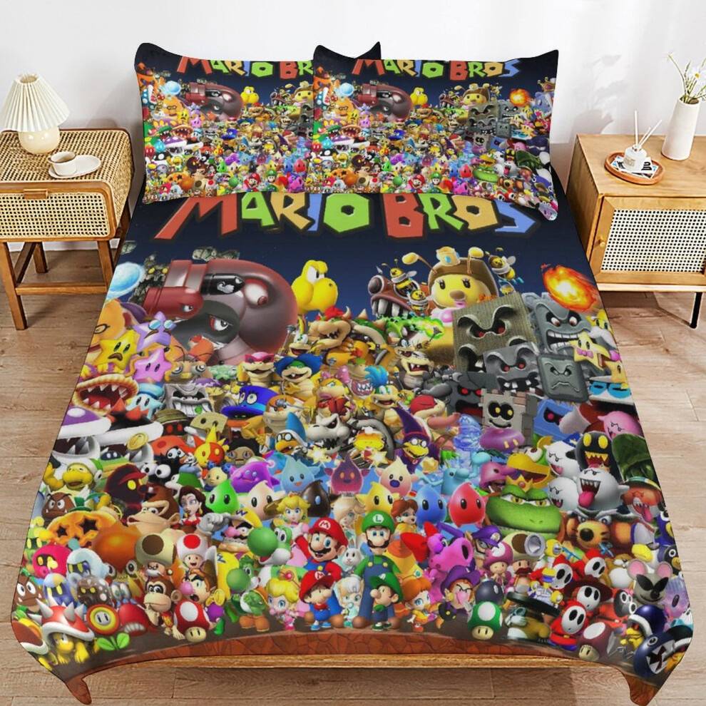 Super Mario Bedding Set Soft Microfiber