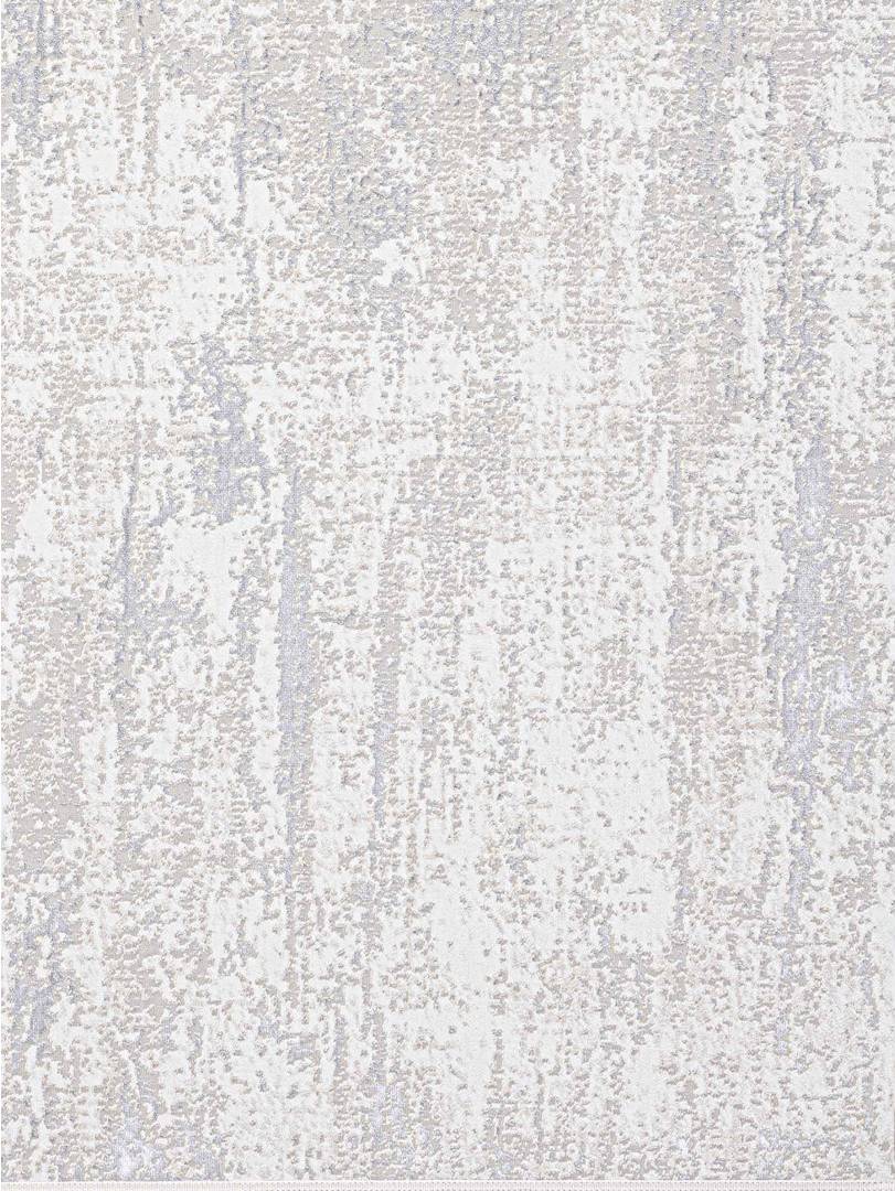 Ebern Designs Blue Abstract Area Rug Polyester 3'3" x 9'10" Beige