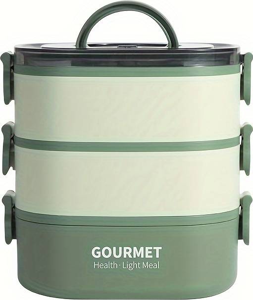 Temu Stackable Containers 2.80l Large Capacity Food Container