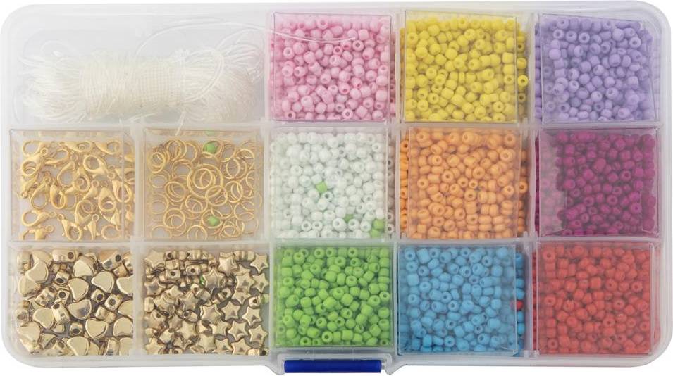 Grafix Beads In Storage Box Incl Thread