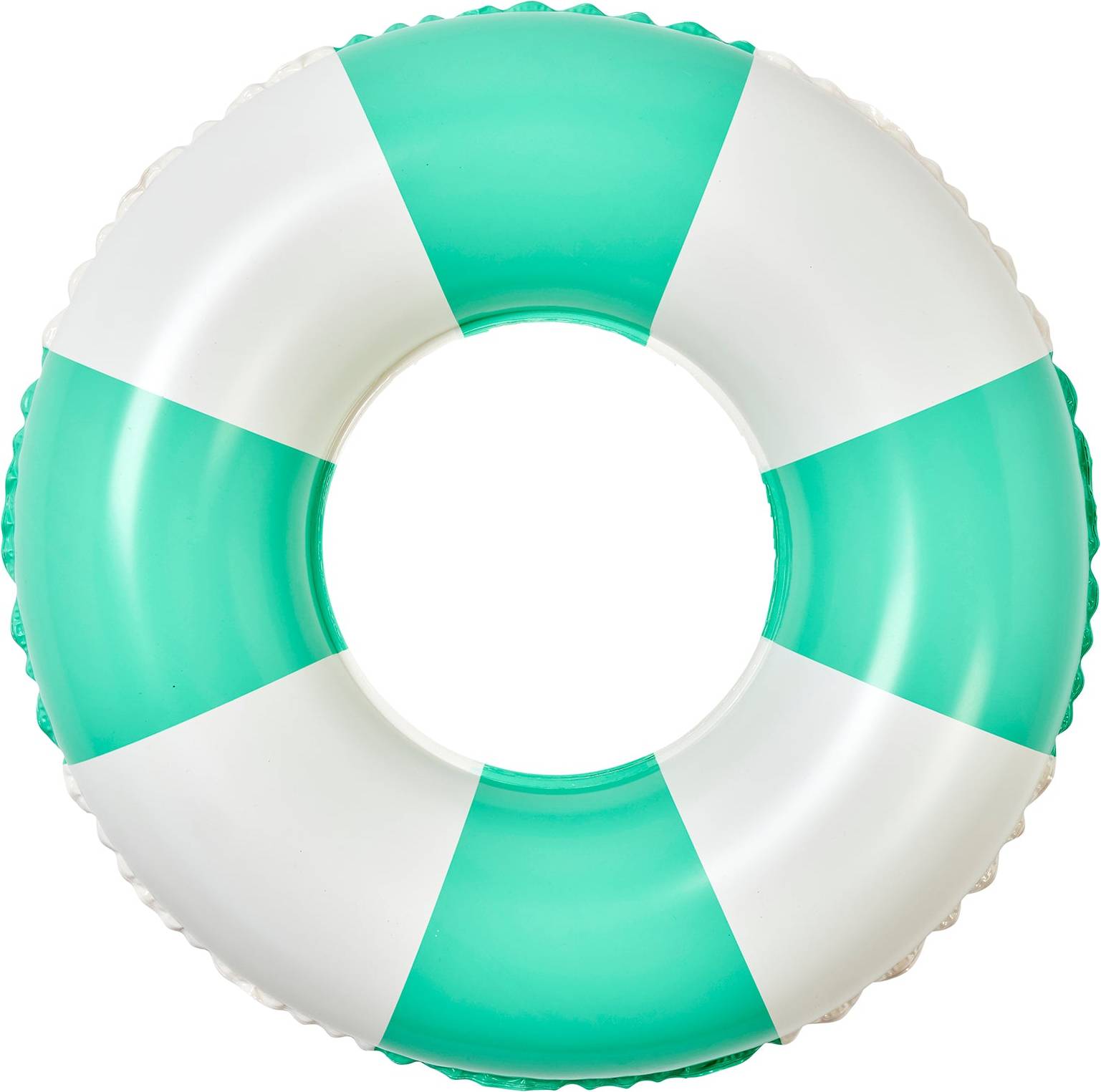 Kids pool with slide Sunnylife Mini Pool Green Stripe Inflatable Ring