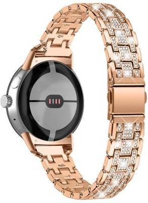 Google Pixel Watch Rhinestone Décor Rose Gold