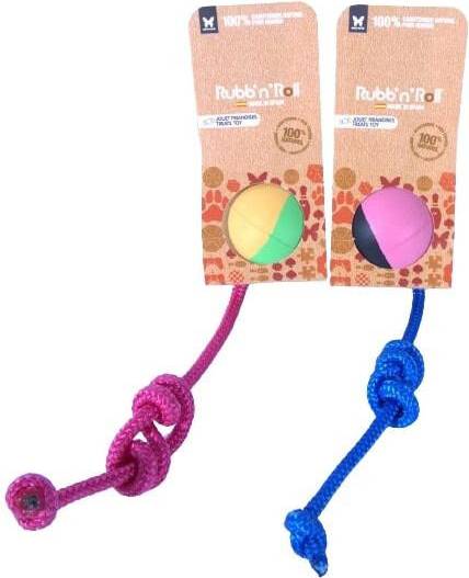 Martin Sellier Dog Ball Rubb'n Color Rope Multicolore