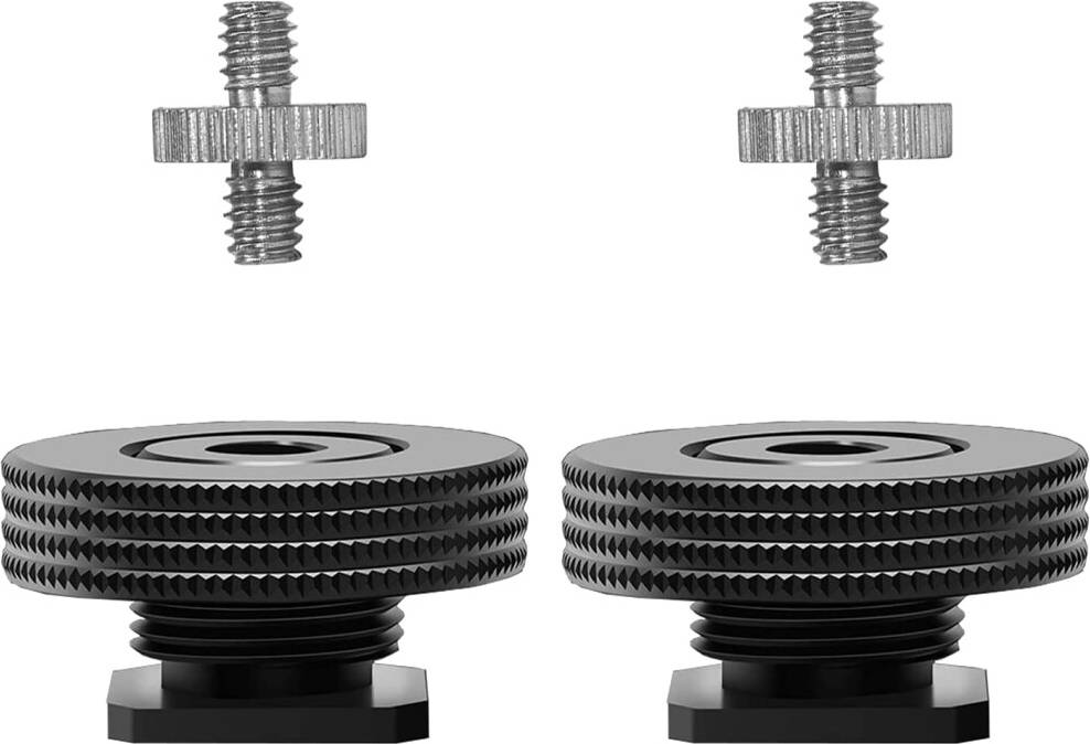 1/4 Inch Female Thread Hot Shoe Adapter 2 Packs