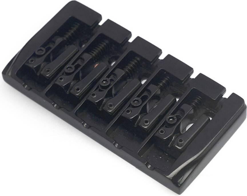 Bass Bridge Assembly 5 String Black