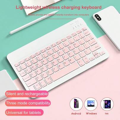 Shein 10-Inch Wireless Bluetooth Mini Silent Keyboard