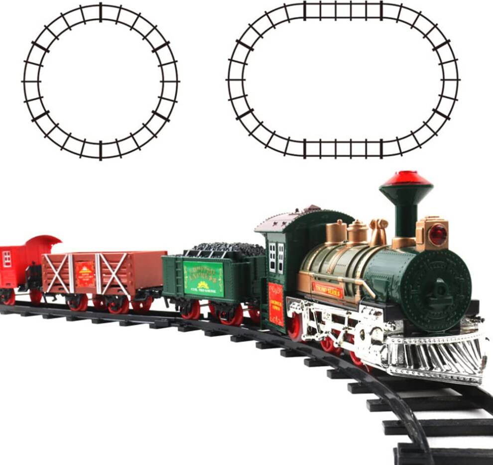Christmas train set Christmas Train Set Steam Engine