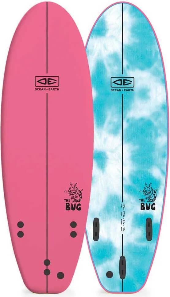 The Bug 5'6" Surfboard Rosa